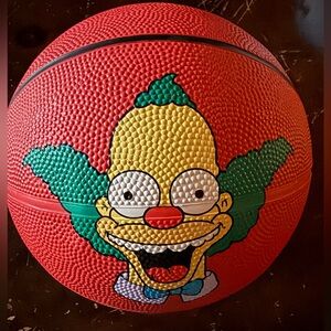 🏀 The Simpsons Krusty the Clown Basketball – Licensed – Holds Air
